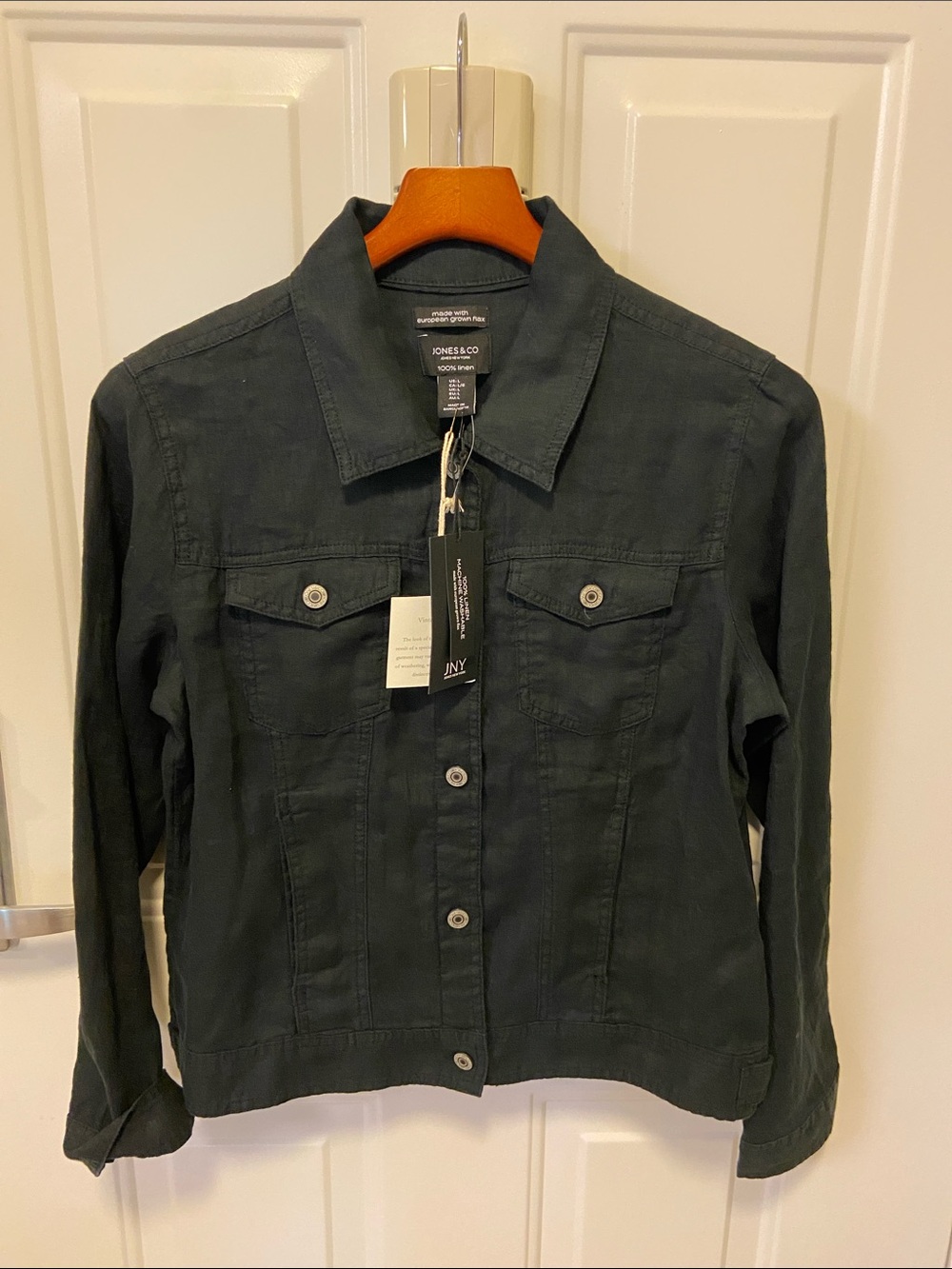 🖤Jones New York 100% Washable Linen
Jean Jacket🖤